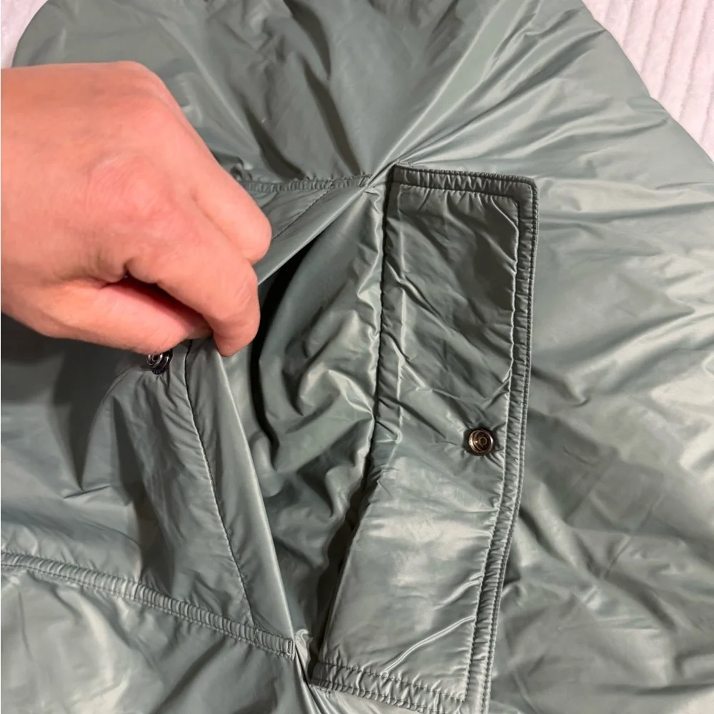 Fabletics Sage Green Puffer Coat - Picture 4 of 8